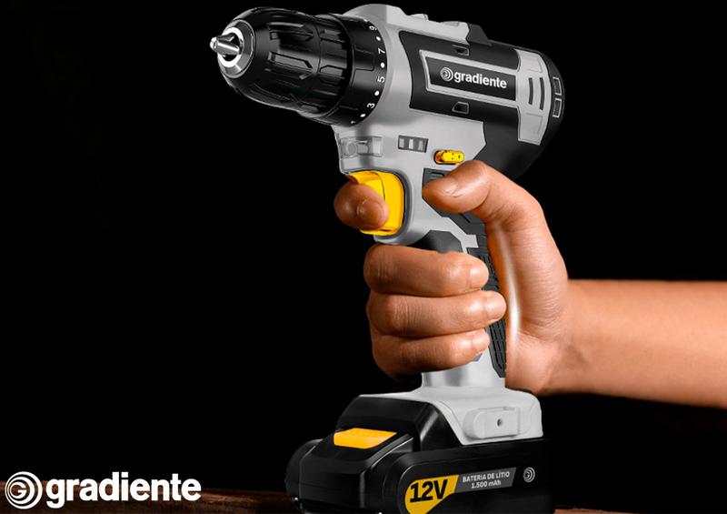 Parafusadeira Furadeira 3/8 12v + Kit Escovas De Limpeza
